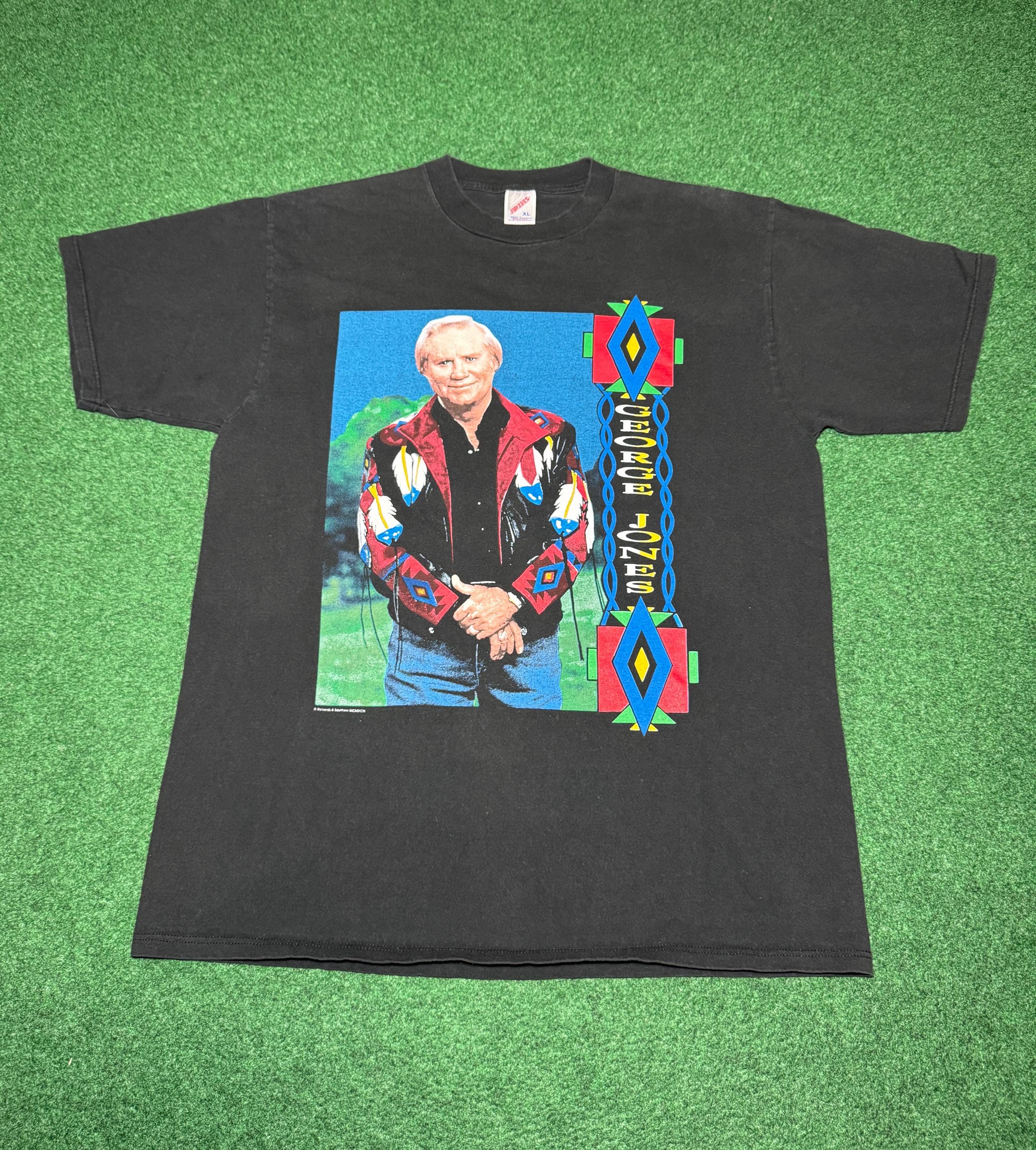 Vintage 90s George Jones T-shirt, High-tech Redneck Tour (XL) - Etsy