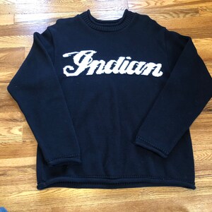 Vintage indian shop motorcycle sweater