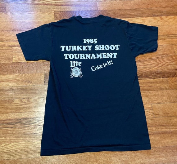 80s Turkey Shoot Tournament t-shirt Coca Cola mil… - image 1