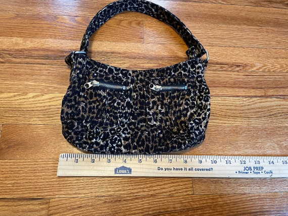 cute 90s retro leopard cheetah print handbag purs… - image 6