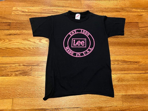 90s Lee brand vintage Made in USA t-shirt rare si… - image 1