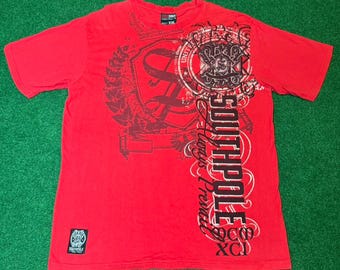 Y2K Southpole vintage t-shirt rare Jesse Pinkman ghetto hip hop rap tee XXL 2XL red