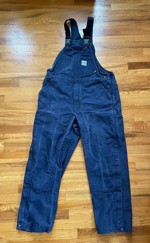 カーハート デニムオーバーオール XL ネイビー Carhartt カーハート オーバーオール メンズ 大きいサイズ デニム