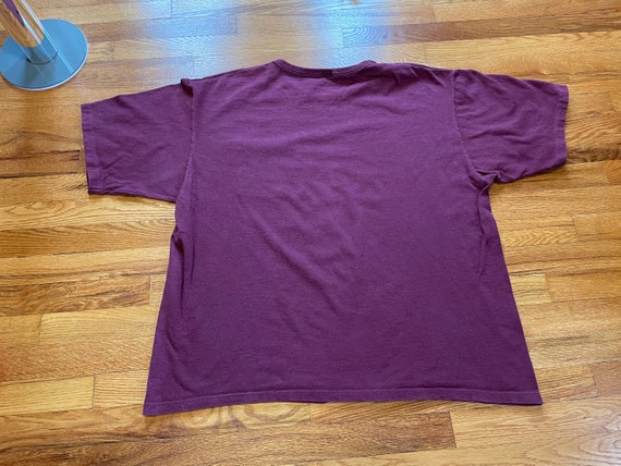 90s maroon Champion t-shirt pocket tee rare vinta… - image 4