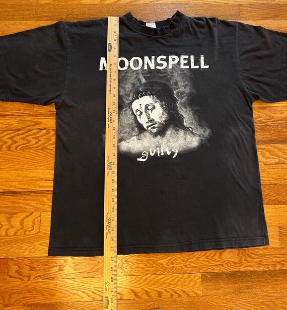 90s Moonspell Guilty vintage t-shirt rare band tee gothic metal Portuguese XL 1998 View 6