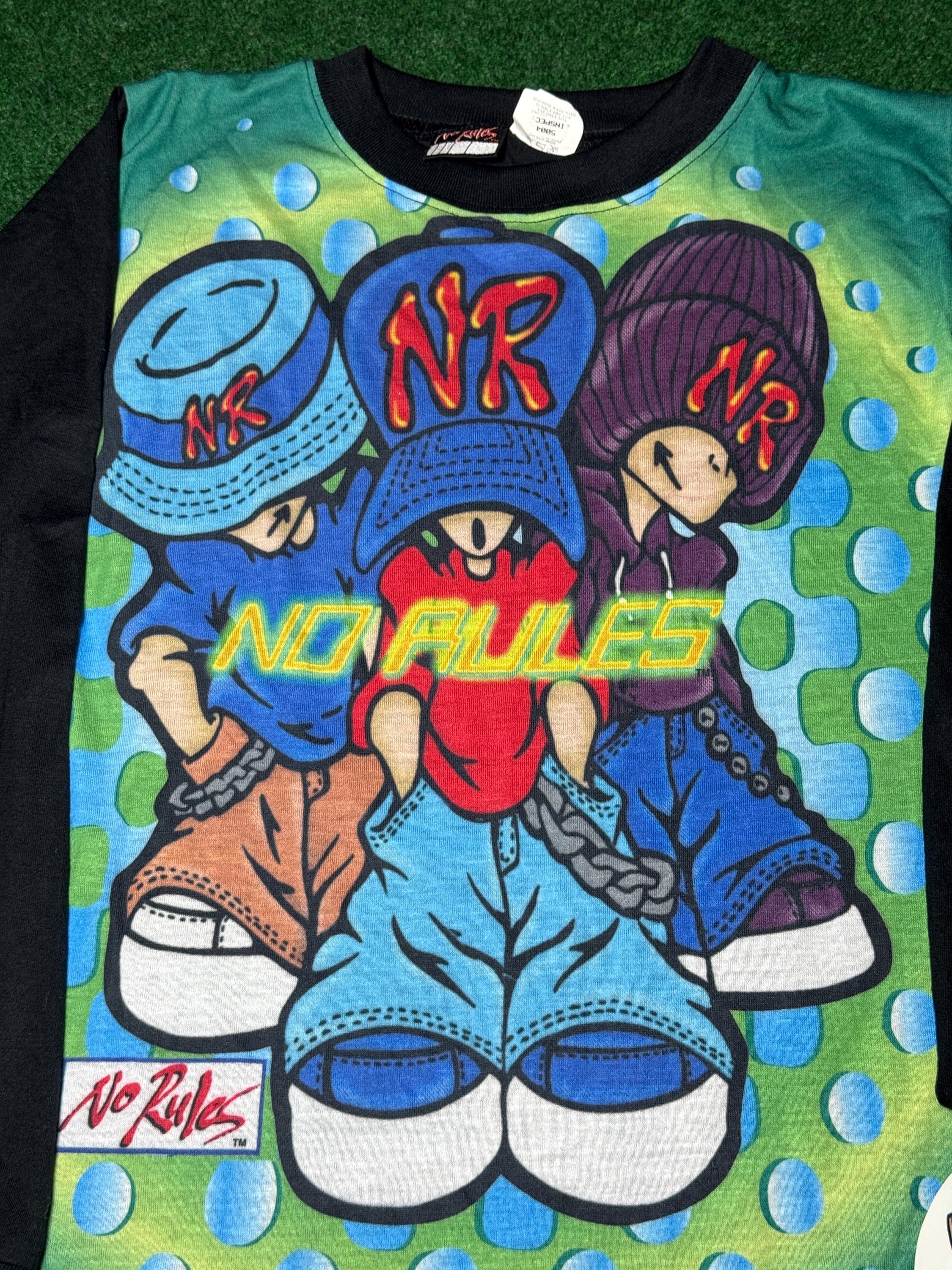 90s No Rules Skater T-shirt, Long Sleeve Kids Size 14 (NWT) - Etsy