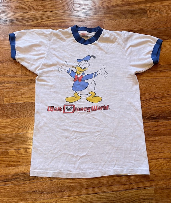 Classic Timeless 70s Walt Disney World Donald Duck Ringer T