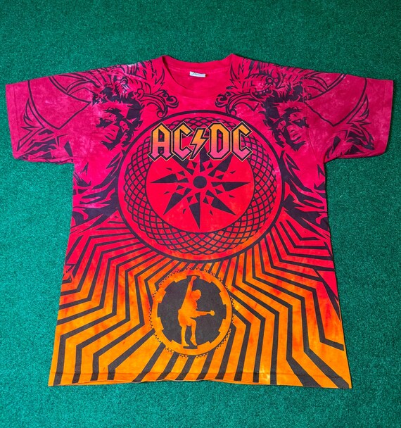 Vintage AC/DC Black Ice Tour T-shirt, All Over Print (large) - Etsy