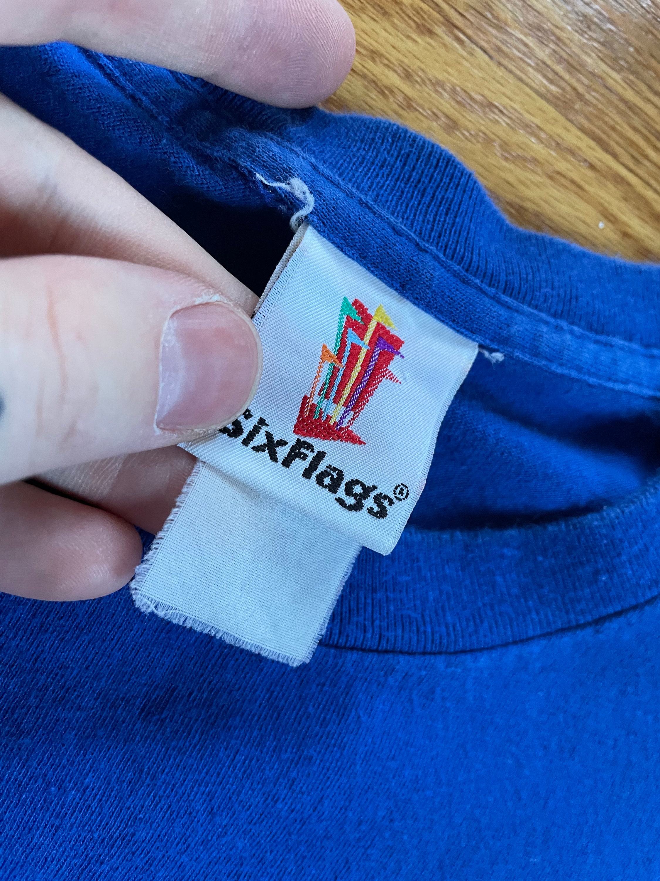 Vintage 1999 Superman Ride of Steel T-shirt - Six Flags Darien 