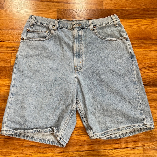 90s Levi’s jorts jean shorts 505 rare vintage size 36 classic denim Y2K trendy hipster iconic