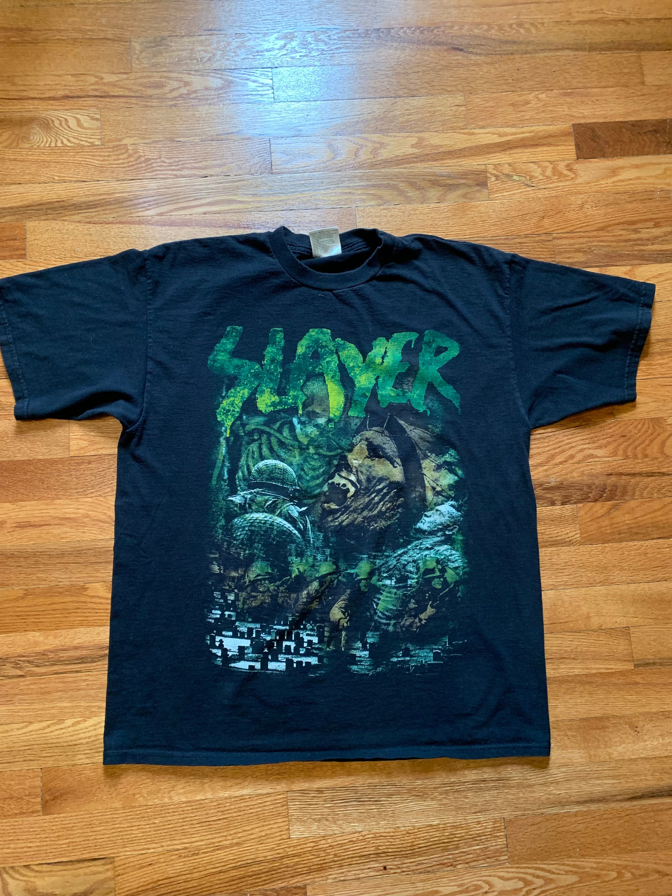 Afgørelse Undtagelse køre 90s Slayer Vintage T-shirt Original Band Tee Winterland Tag - Etsy Canada