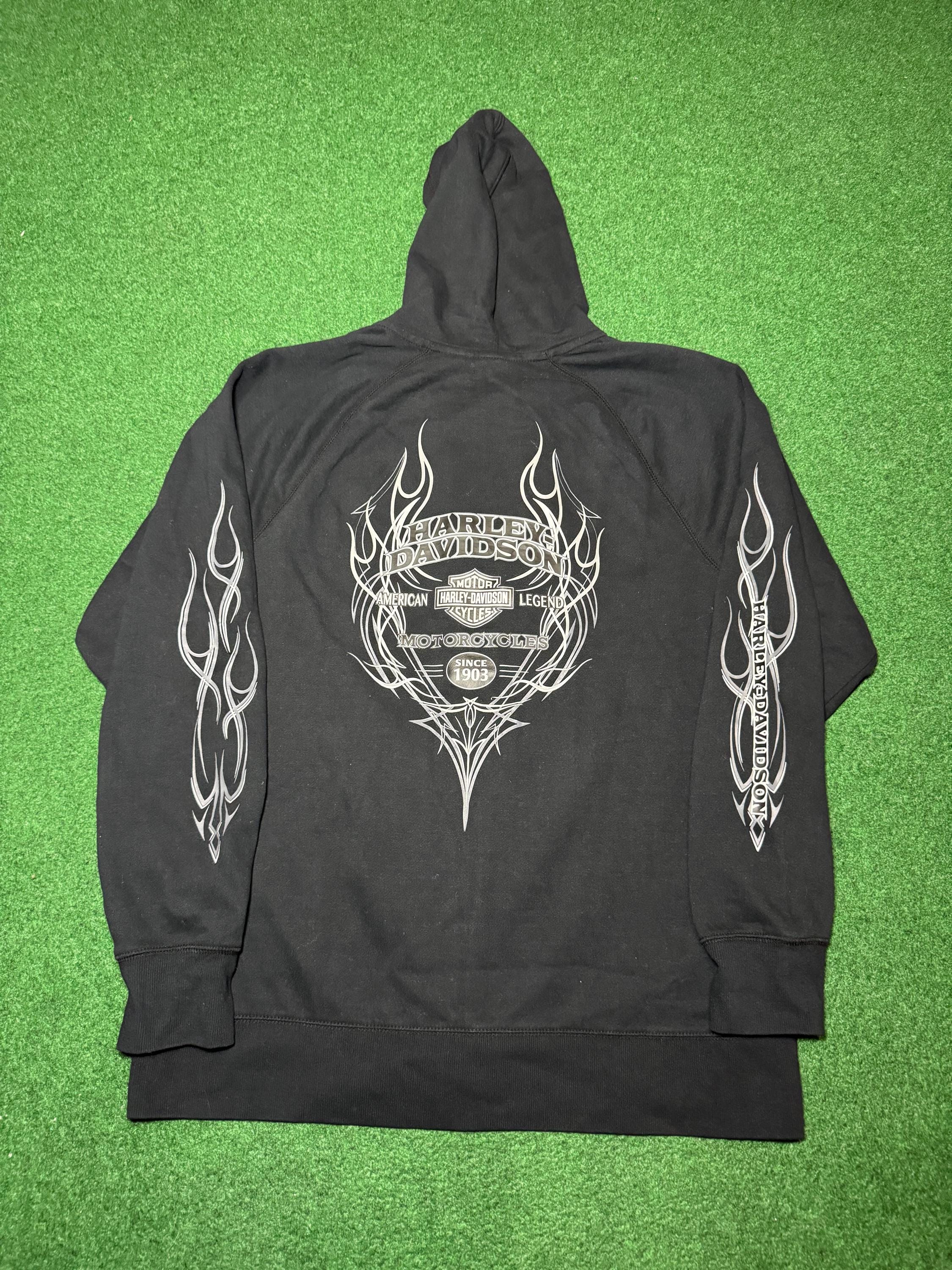 Vintage Harley Davidson Zip up Hoodie - Etsy