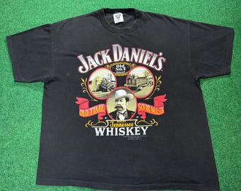 80s Jack Daniel vtg フットボール tシャツ ウイスキー 企業 古着 80s USA製 Jack Daniel's ジャック ダニエル ジム