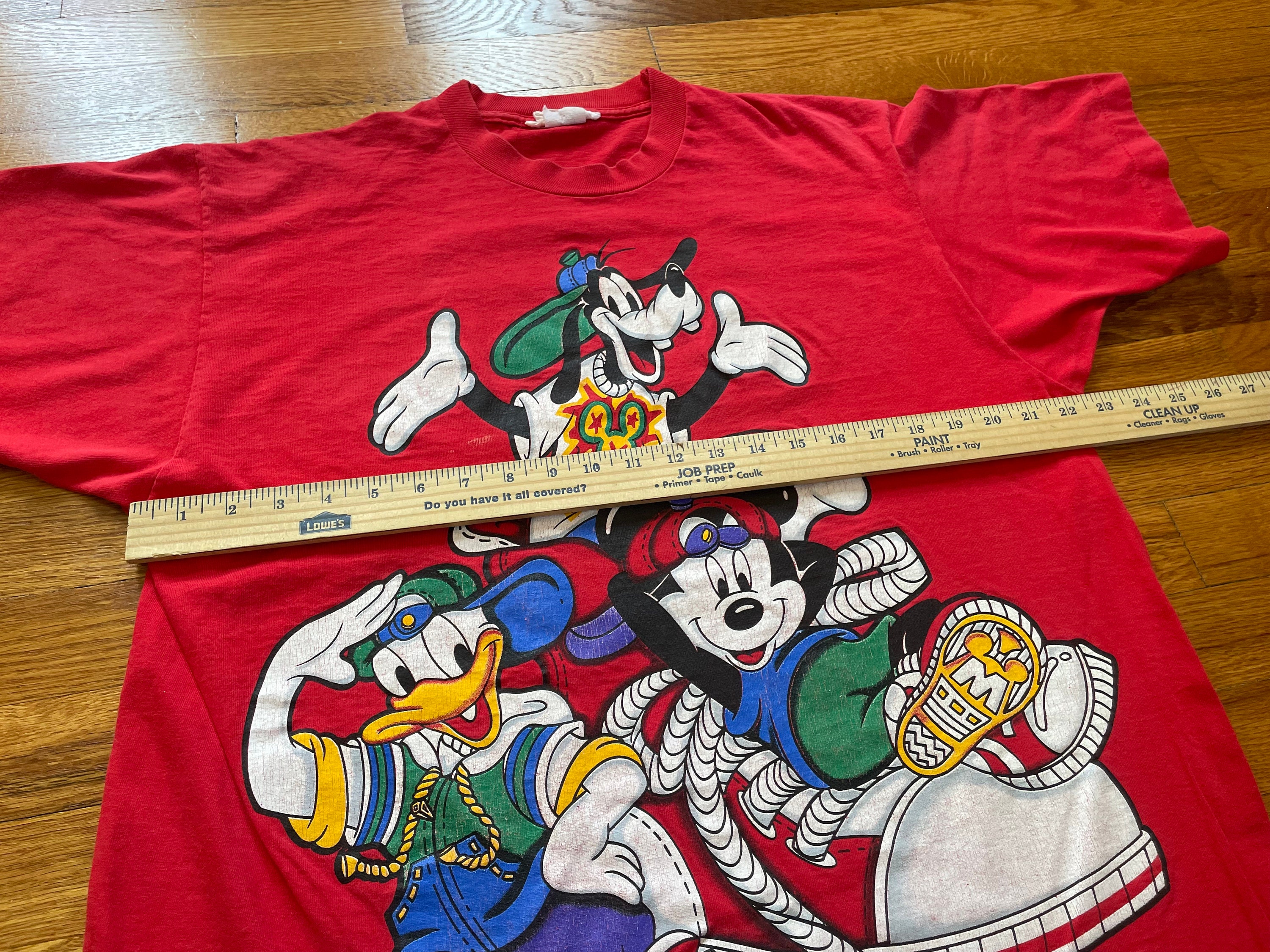 Insane 90s Disney Hip Hop T-shirt Group Rap Tee XL Mickey Mouse