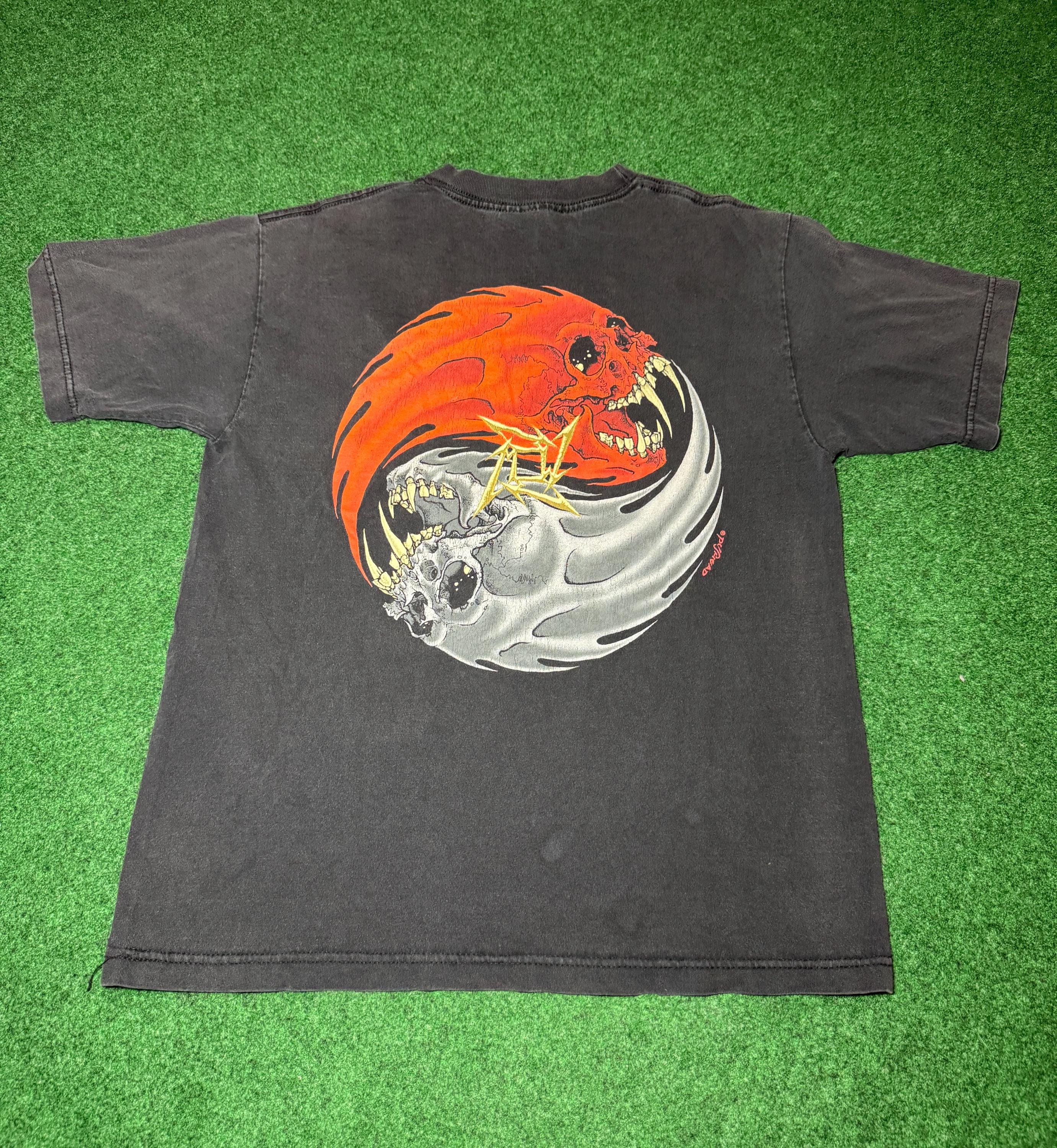 RARE 90s Metallica Pushead Vintage T-shirt Ozzfest Tour Medium