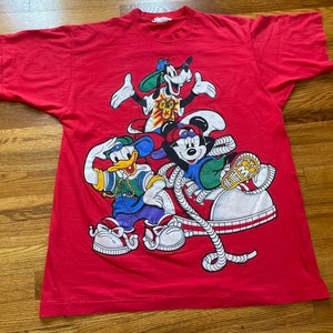 insane 90s Disney hip hop t-shirt group rap tee XL Mickey Mouse goofy Minnie rare vintage classic kris kross TLC