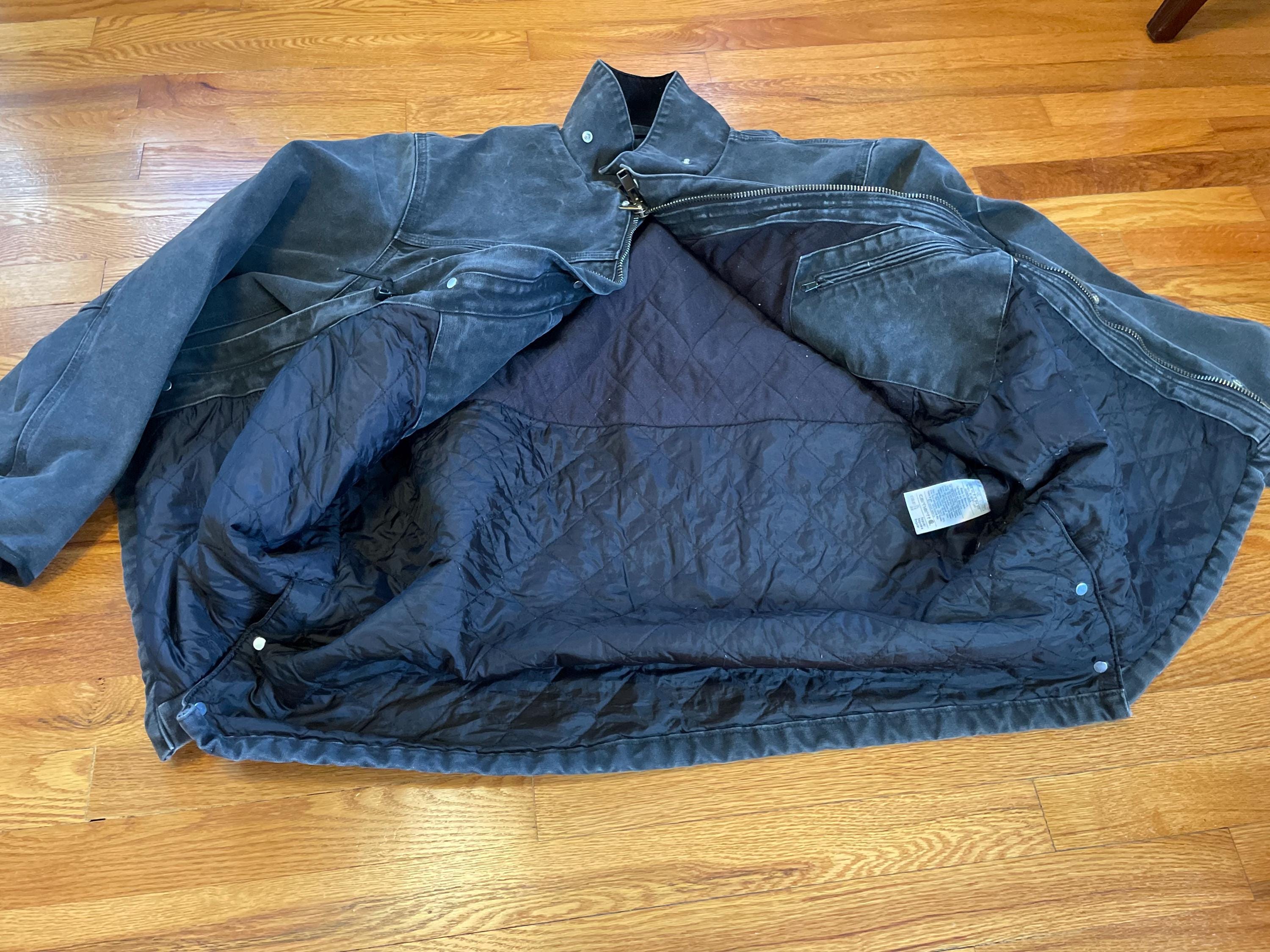 90s Carhartt Coat Brushed Poly Quilt Lined Canyon Jacket XL 90s Carhartt Coat Brushed Poly Quilt Lined Canyon Jacket XL