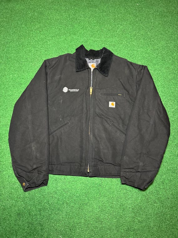 90s Carhartt Detroit Coat Jacket Vintage Rare Flannel Blanket