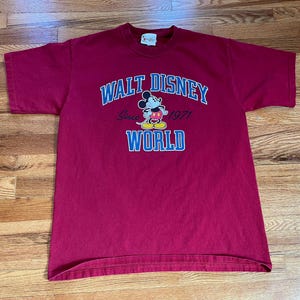 Camiseta vintage de Mickey Mouse de Walt Disney World de los años 90 (talla grande)