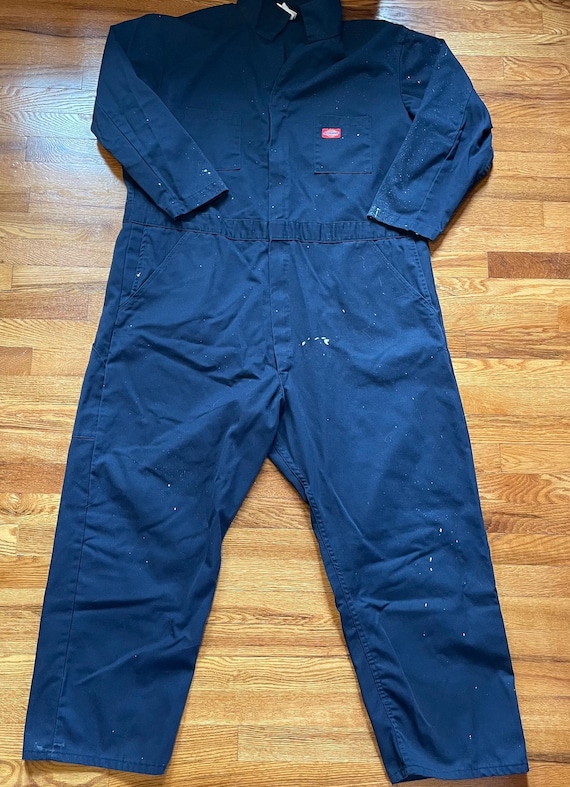 90s Dickies Paint Splattered Coveralls, Size 50/52 - Unique