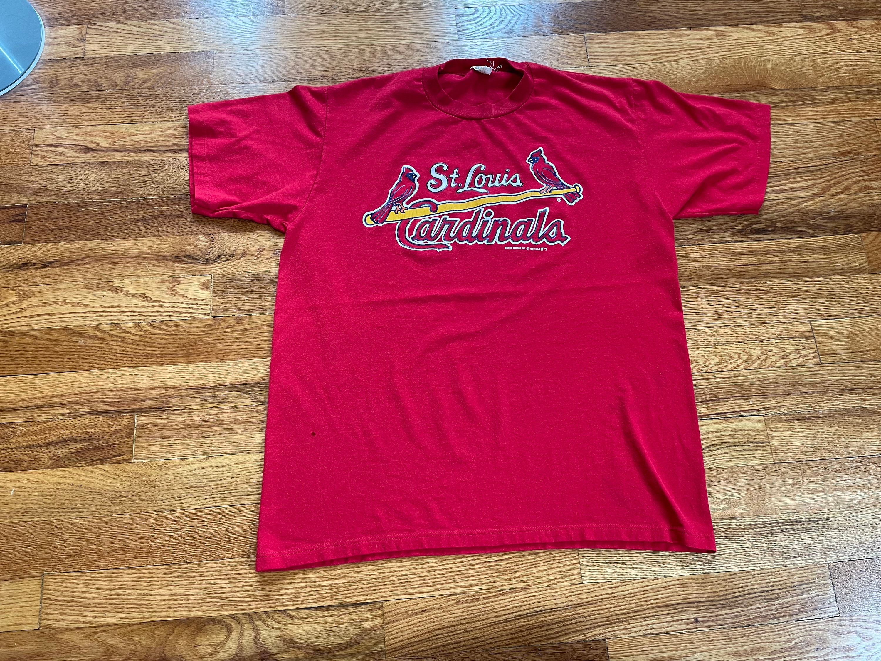 MLB St Louis Cardinals Gear for Sports T-Shirt LG Red Grandma of Groom 09  New