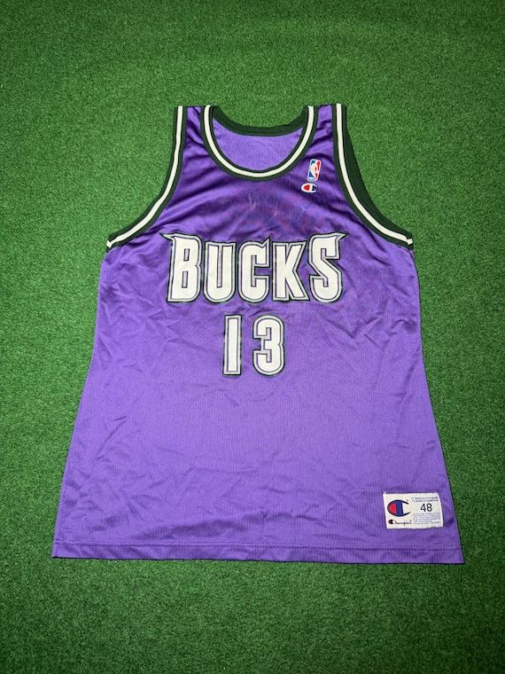 Vintage 90s Milwaukee Bucks Glenn Robinson Jersey, NBA Basketball Champion (XL)