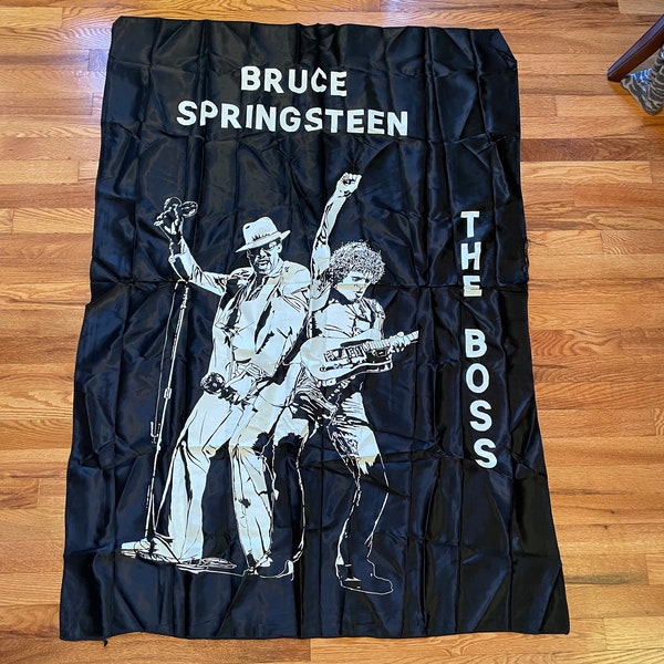 Jaren 80 Bruce Springsteen The Boss enorme wandtapijt artwork poster patch opknoping old school shirt band tee vinyl tour vlag unieke deadstock