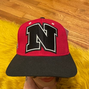 90s Nebraska Huskers deadstock fitted hat snapback baseball cap ncaa college football sportswear