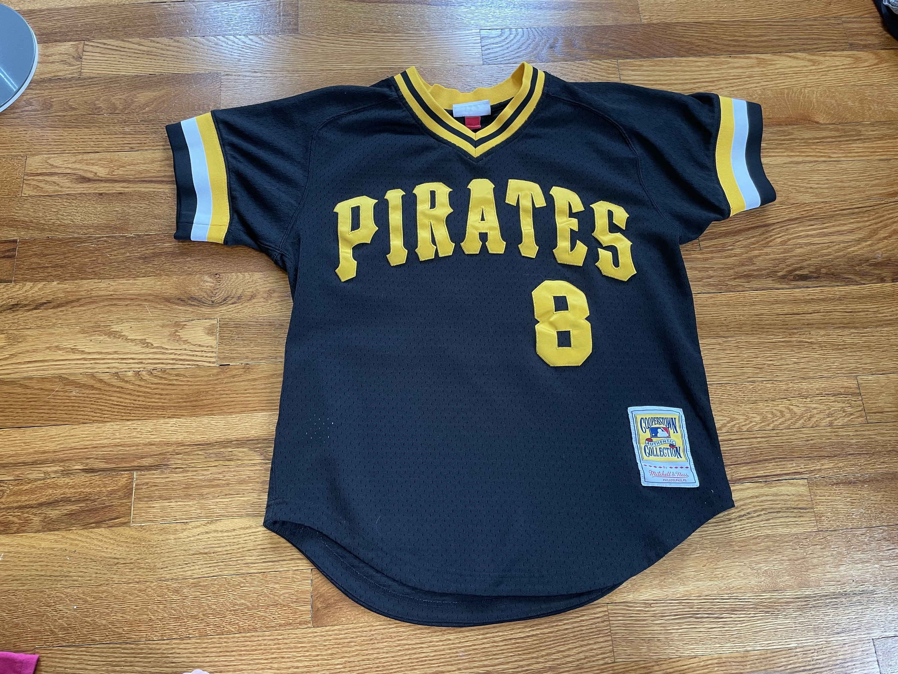 Pittsburgh Pirates Jersey Mens Large 44 MLB Willie Stargell #8 Mitchell  & Ness