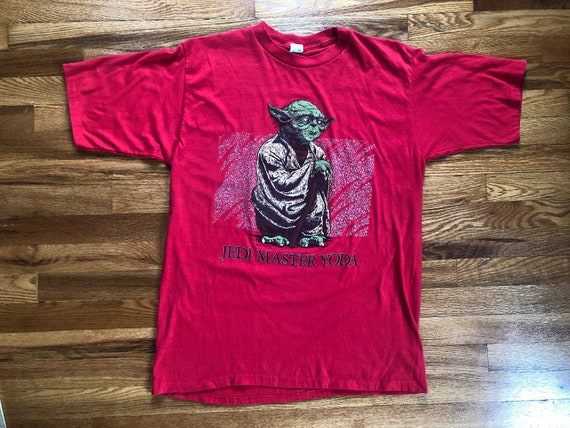 INSANE 80s Jedi Master Yoda vintage t-shirt Star … - image 1