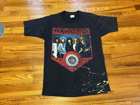 1987 Whitesnake “North American Tour” t-shirt WOR… - image 1