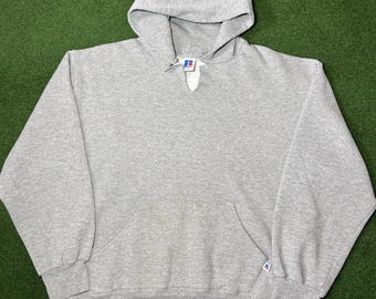 Vintage 80s Jerzees Russell Athletic Zipper Hoodie Sweatshirt