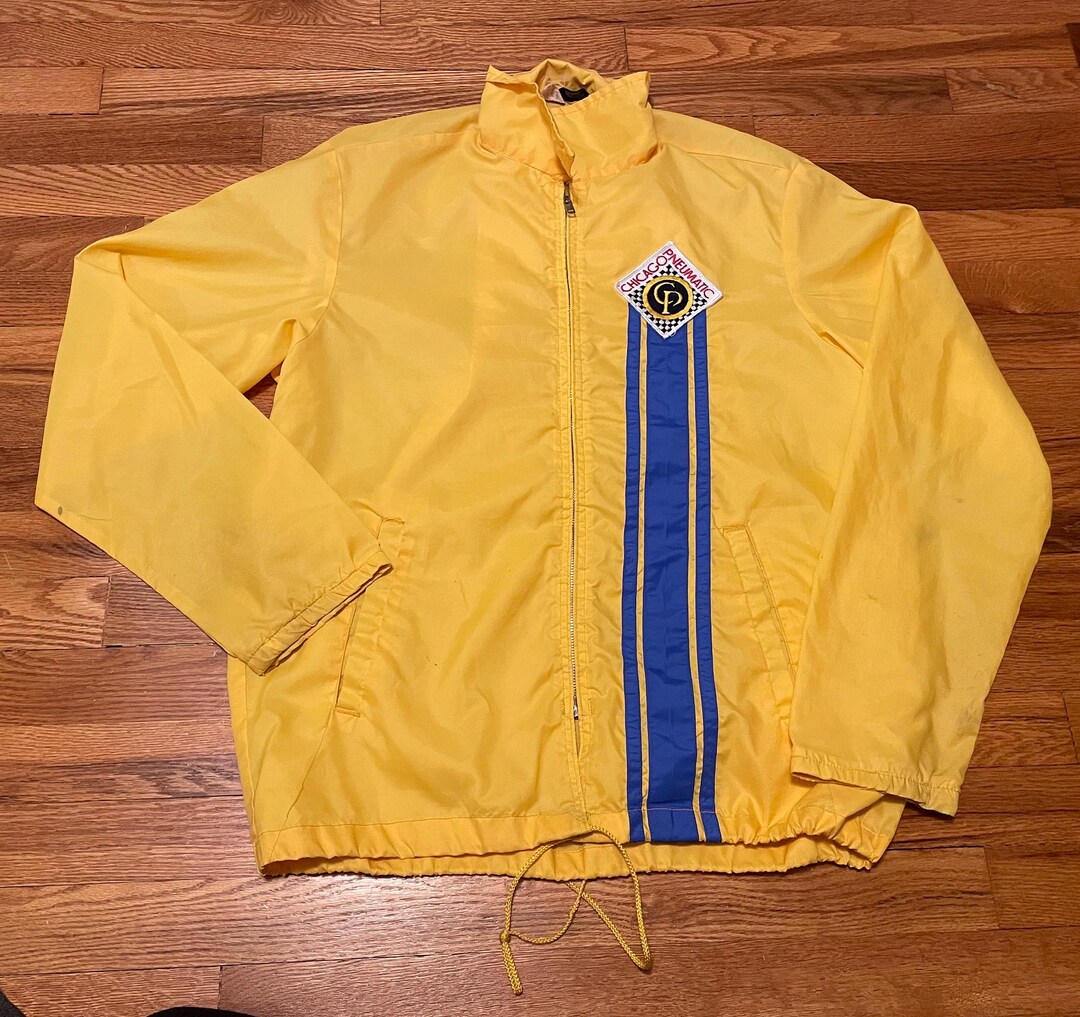 Giacca con cerniera vintage anni '70 Champion Chicago Pneumatic