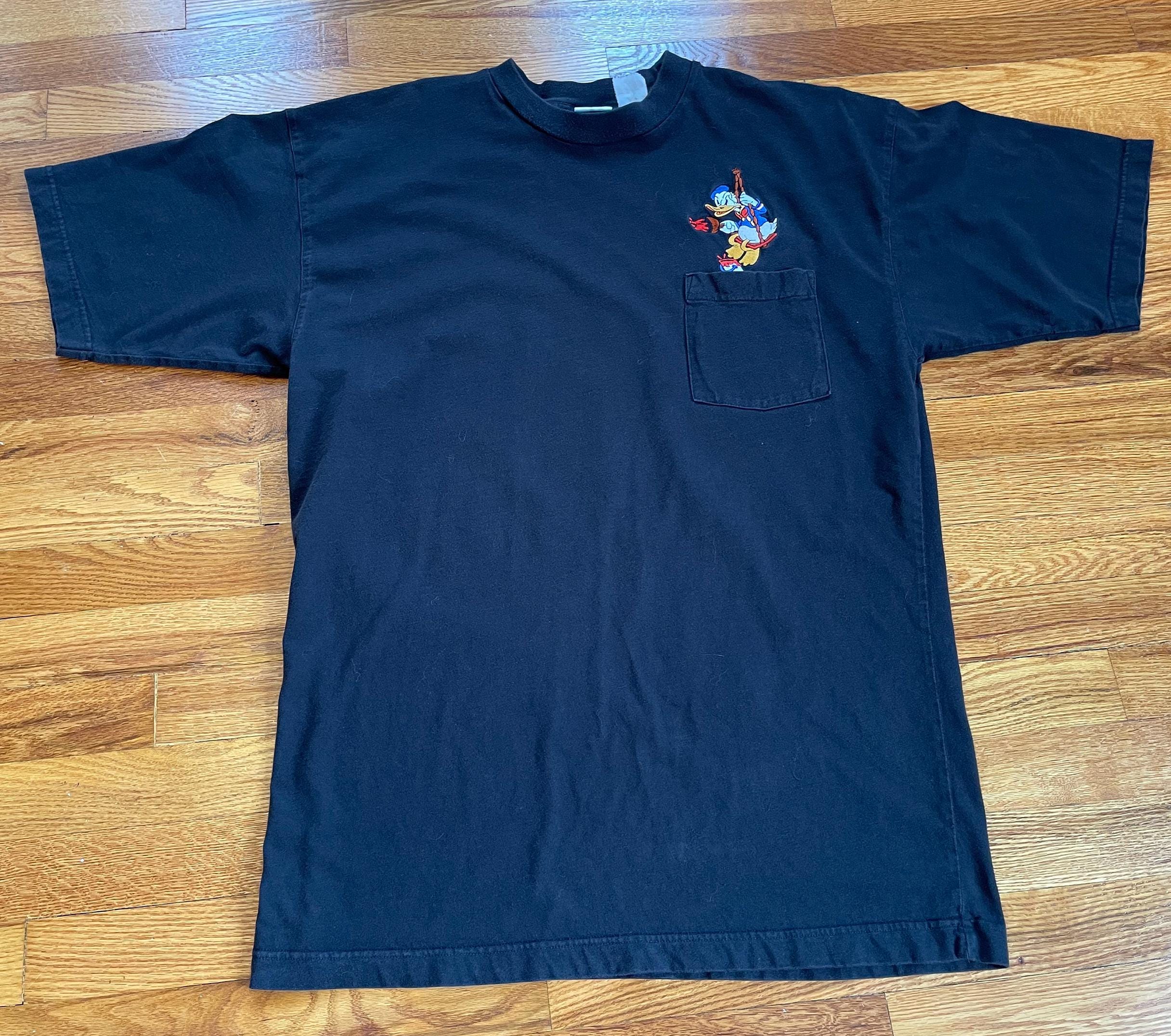 Vintage 90s Donald Duck Embroidered Pocket Tee (XL) - Etsy Israel