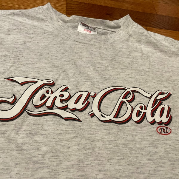 Kiffer 90s Toka Bola Vintage T-Shirt Powerpro Oneita Tag Weed Marihuana Coke Parodie Pop Soda Hip Hop Rap Tee