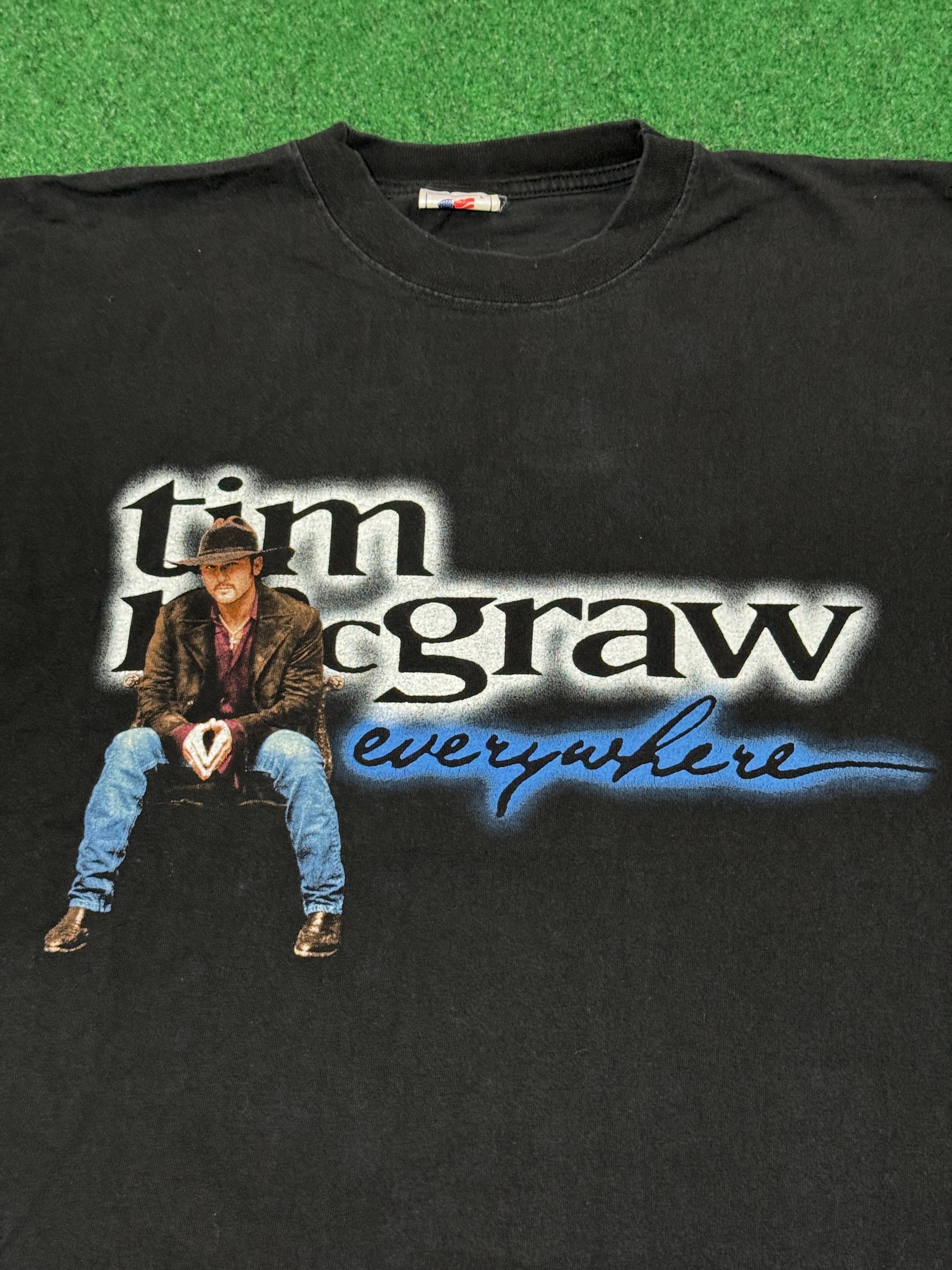 Vintage 90s Tim Mcgraw Everywhere Tour T-shirt, Country Music