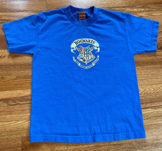 90s/2000 Harry Potter Hogwarts Vintage Double Sided T-shirt Rare 