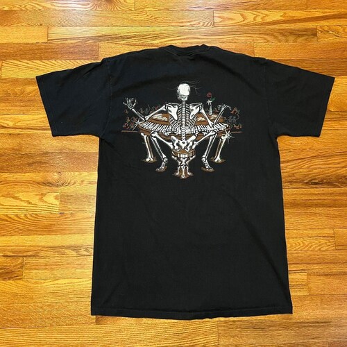 1990 The Grateful Dead vintage t-shirt rare three skeletons dancing Jerry Garcia 90s 80s band tee tour grant R.S. Design shops phish vinyl Htf