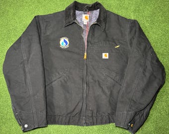 Vintage Carhartt J97 Cream Detroit Work Jacket: Unisex Retro Style