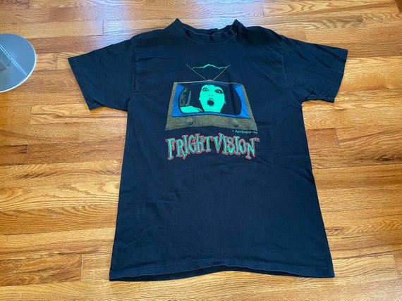 super rare 2001 Frightvision vintage t-shirt clev… - image 1