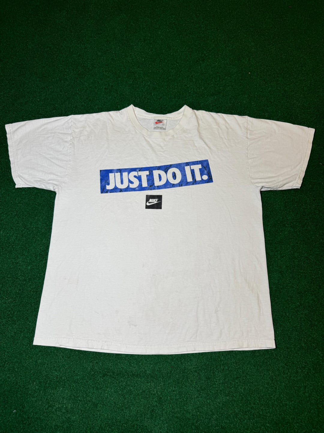 90s Nike Just Do It T-shirt ICONIC Rare Vintage Large White