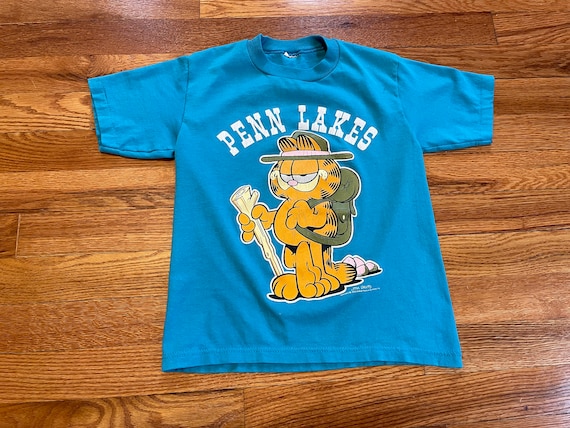 80s/90s Penn Lakes Garfield Vintage T-shirt Rare Old School - Etsy