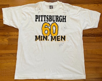Gesigneerd XXL-T-shirt Pittsburgh Steelers uit de jaren 90, NFL-terugblik