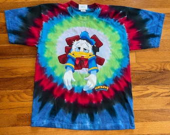 Vintage Mickey's Philharmagic T-shirt uit de jaren 90, Donald Duck Walt Disney World (maat S)