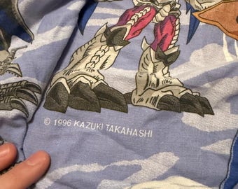 1996 90s Yugioh Fitted Sheets Rare Vintage Bedding Fabric Anime Yu