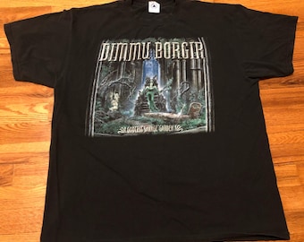 1998 Dimmu Borgir “Godless Savage Garden” vintage t-shirt original 90s band tee heavy metal ghost cannibal corpse slayer him Marilyn Manson