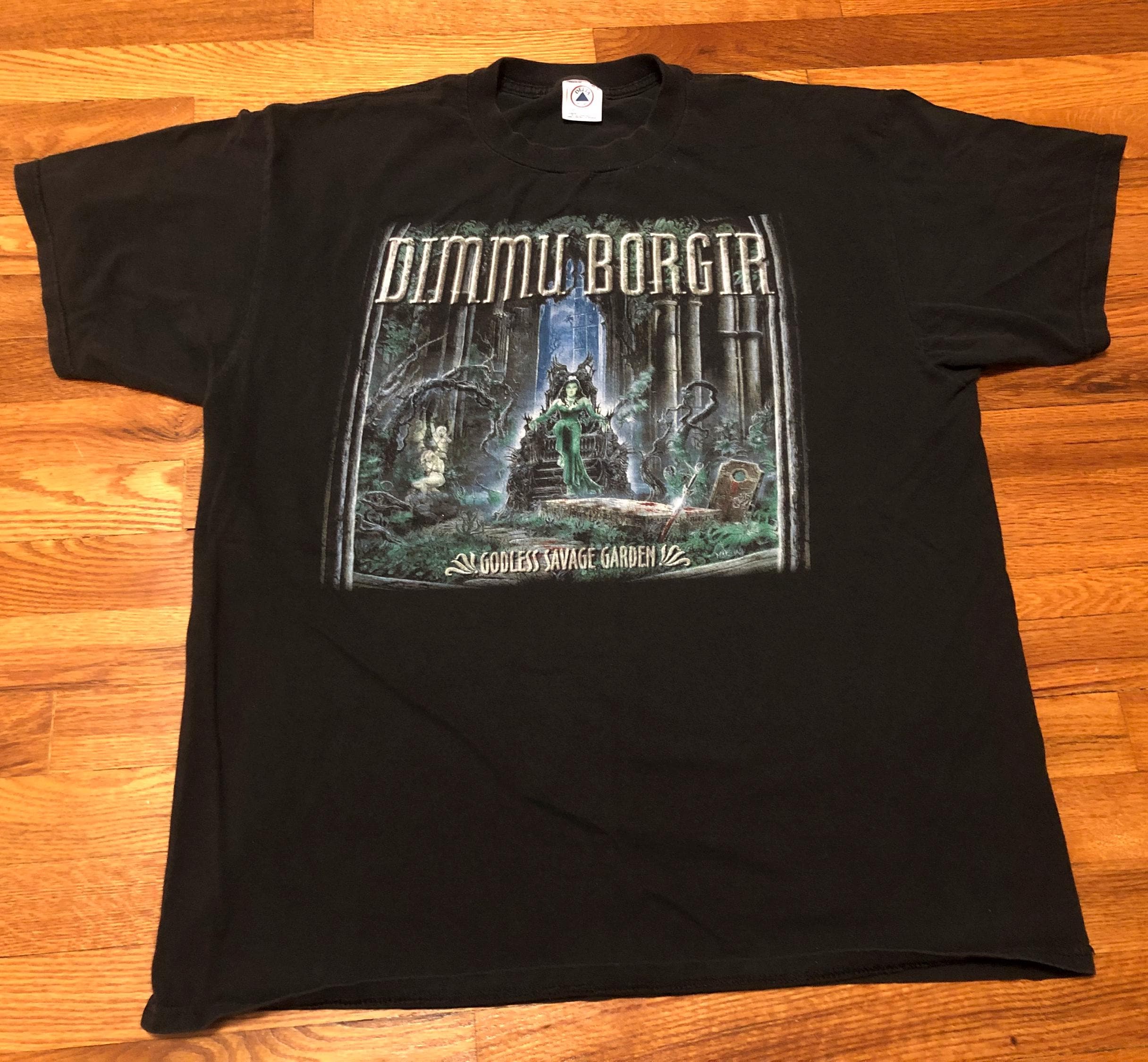 Vintage 1998 Dimmu Borgir T-shirt, Godless Savage Garden Band Tee