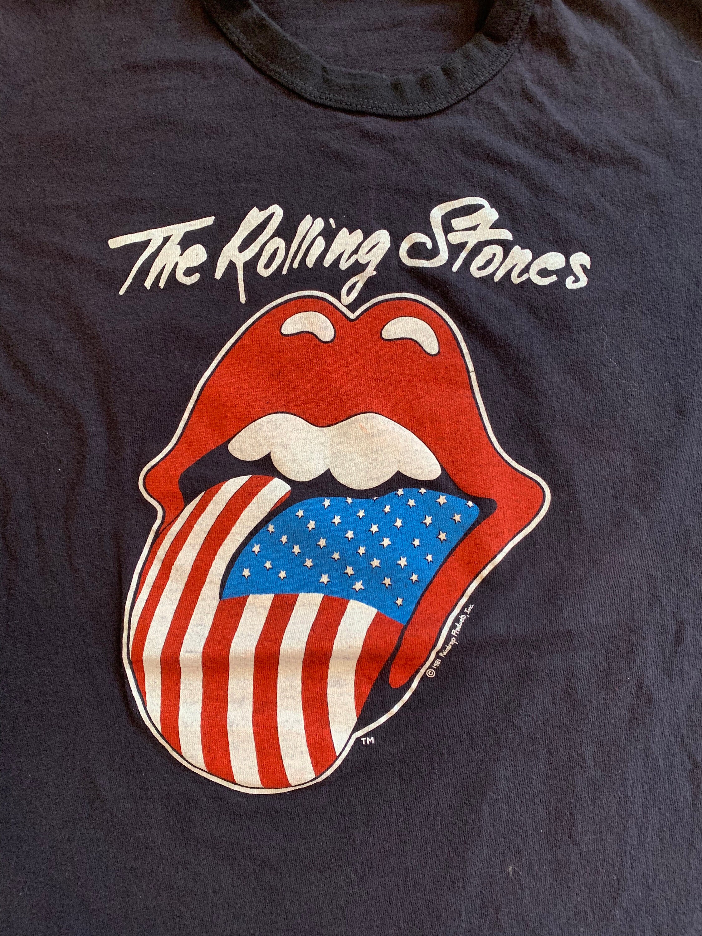 1981 Rolling Stones Tシャツ 3DEmblem USA XL 1981 Rolling Stones North American Tour Vintage T-shirt, XL - Etsy