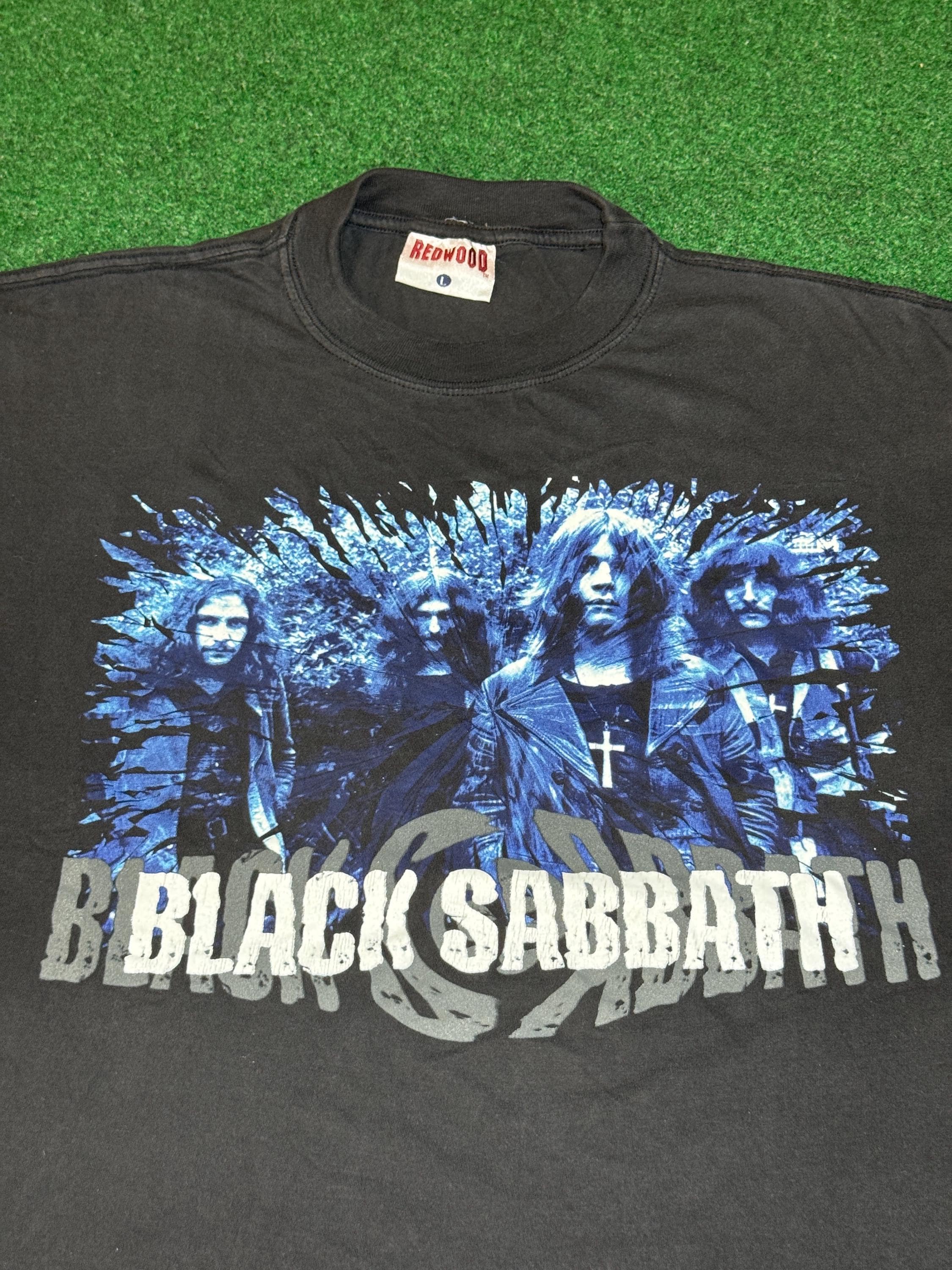 INSANE 90s Black Sabbath Ozzy Osbourne T-shirt Rare Band Tee Large