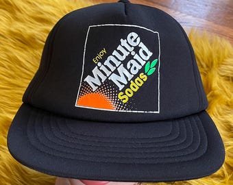 Vintage Minute Maid Sodas-snapbackpet uit de jaren 80